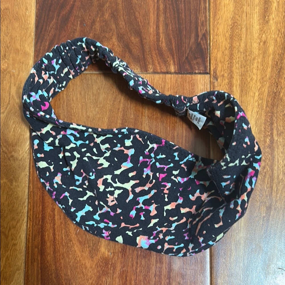 Lucy Black and Multicolor Patterned Headband